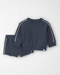 Baby 2-Piece Organic Cotton French Terry Pullover & Short Set