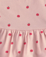 Baby Girl 2-Piece Apple Bodysuit & Pant Set - Pink