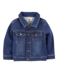 Baby Boy Knit-Like Denim Jacket - Dark Wash