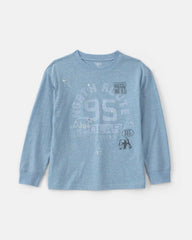 Boys Polar Long-Sleeve Graphic Tee - Blue