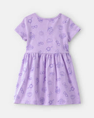 Toddler Girl Blippi Short-Sleeve Dress - Purple