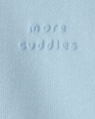 Baby 'More Cuddles' French Terry Pullover Sweatshirt - Blue