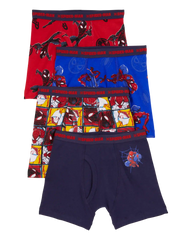 Kid 4-Pack Spider-Man Boxer Briefs Underwear