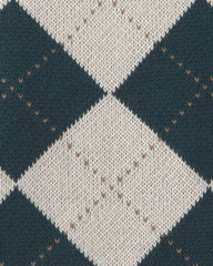Toddler Boy Argyle Sweater Vest - Green/Cream