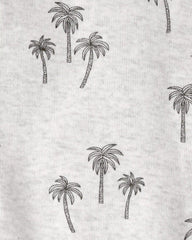 Baby Organic Cotton Sleep & Play Pajamas in Palm Trees