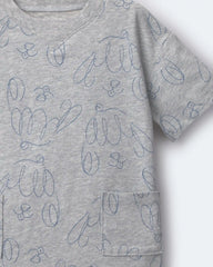 Toddler Otter Pocket Tee - Heather Grey