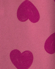 Baby Girl 2-Piece Heart Fleece Layering Set - Red/Pink