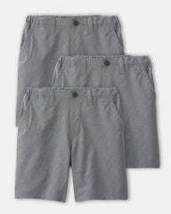 Boys 3-Pack Uniform Active Pull-On Shorts - Grey