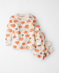 Baby 2-Piece Organic Cotton Pajamas in Harvest Pumpkins
