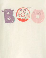Toddler Girl 'Boo' Halloween Long-Sleeve Graphic Tee - Cream