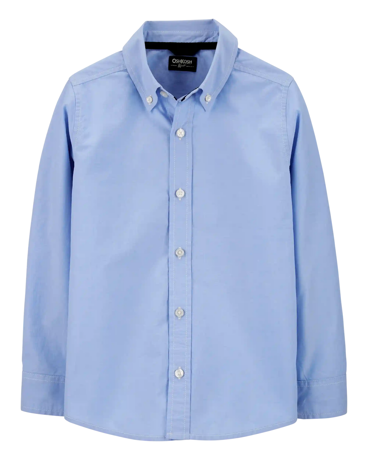 Boys Uniform Button-Front Shirt - Blue