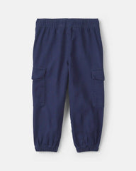 Toddler Boy Cargo Joggers - Navy Blue