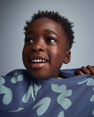 Toddler Otter Sweatshirt™ with Pockets in Abstract Print - Slate Blue