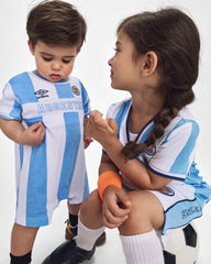 Girls Umbro Argentina Active Skort - Light Blue/White