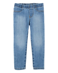 Toddler Girl Medium Wash Elastic-Waist Jeggings
