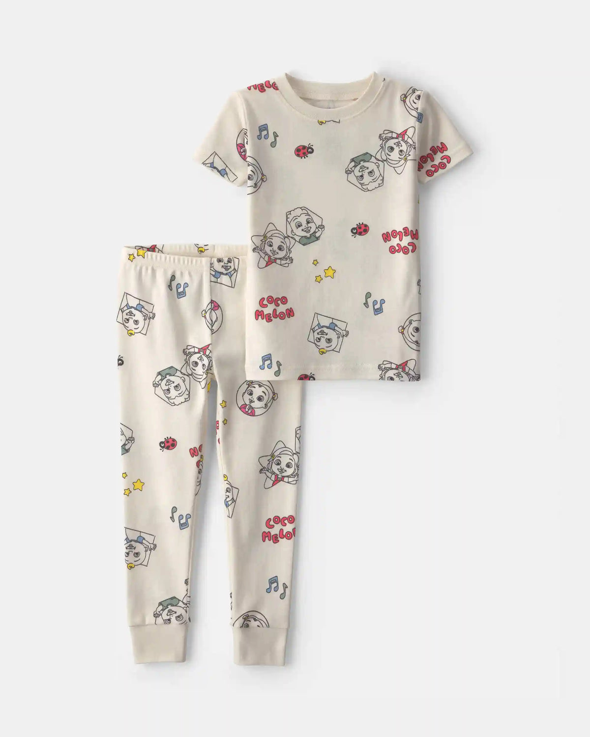 Baby 2-Piece CoComelon Short-Sleeve Pajama Set - Cream