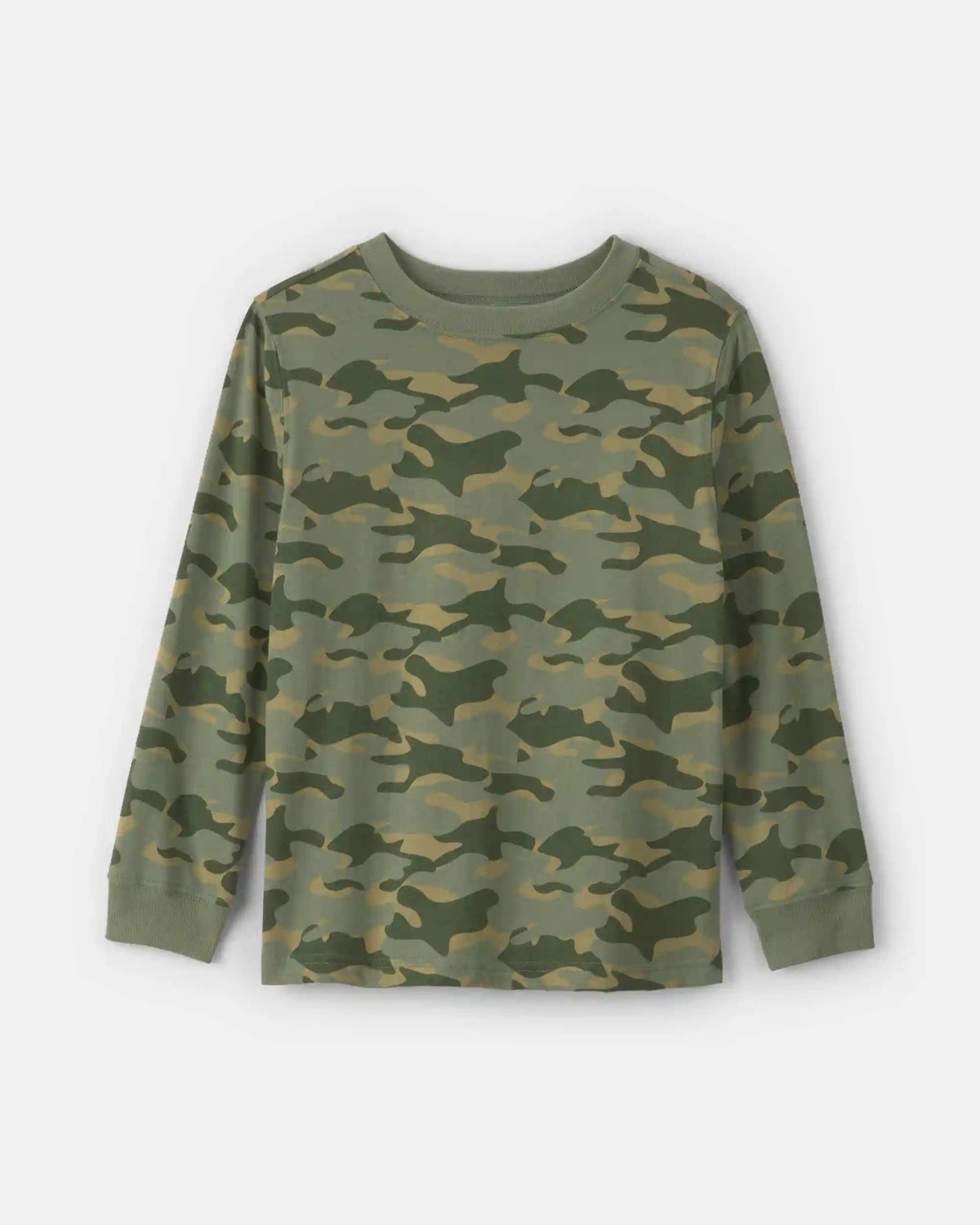 Boys Camo Long-Sleeve T-Shirt - Green