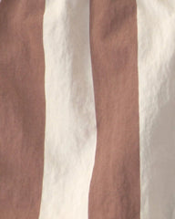 Baby Boy Recycled Swim Trunks in Brown Stripes