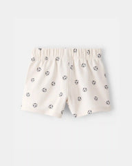 Baby Soccer French Terry Shorts - Ivory