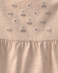 Toddler Girl 2-Piece Floral Sleeveless Top & Pant Set - Cream