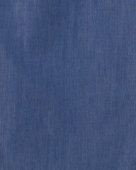Girls 2-Piece Chambray Top & Pant Set - Dark Wash