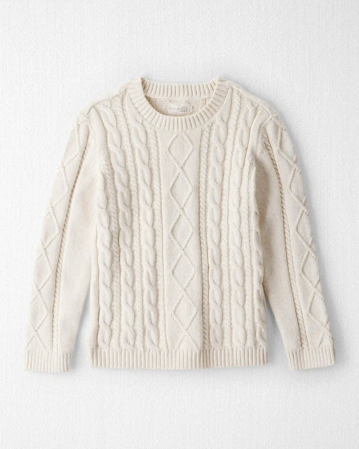 Kids Organic Cotton Cable Knit Sweater