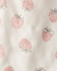 Baby Girl 2-Piece Top & Short Set Made with Organic Cotton in Strawberry Print
