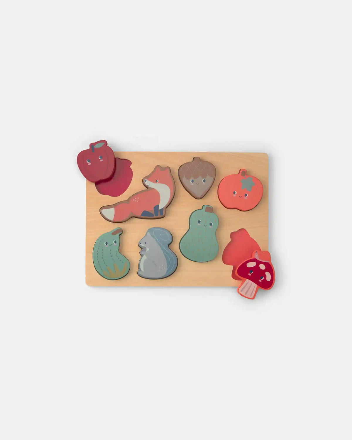 Toddler Wooden Harvest Puzzle Set