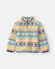 Boys Fair Isle Teddy Fleece Pullover Sweatshirt
