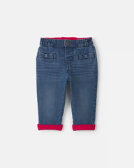 Baby Girl Denim Jeans - Dark Wash
