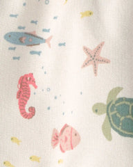 Baby Girl 2-Pack Organic Cotton Shorts in Under the Sea