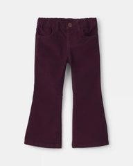 Toddler Girl Corduroy Pull-On Stretch Leggings - Purple