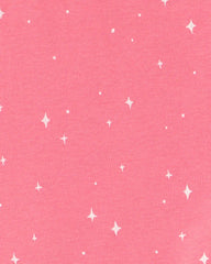Girls 4-Piece Unicorn 100% Cotton Snug Fit Pajama Set - Coral/Pink