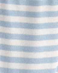 Baby Organic Cotton Footed Pants in Stripes