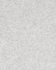 Girls Rib Short-Sleeve Dress - Grey