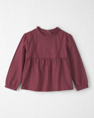 Toddler Girl Organic Cotton Peplum Top