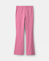 Girls Pull-On Stretch Flare Leggings - Pink