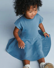 Toddler Girl French Terry Drop-Waist Dress - Blue