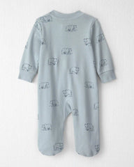 Baby Organic Cotton Sleep & Play Pajamas in Winter Bears