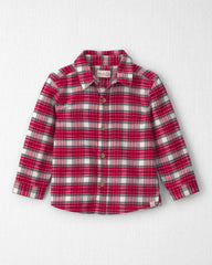 Toddler Boy Organic Cotton Flannel Button-Down Shirt