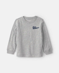 Toddler Boy 'Who's Your Buddy?' Long-Sleeve Graphic Tee - Grey