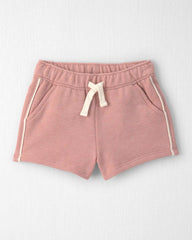 Baby Girl 2-Piece Organic Cotton French Terry Pullover & Short Set