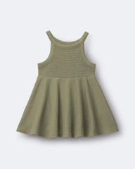 Toddler Girl Smocked Peplum Top - Olive