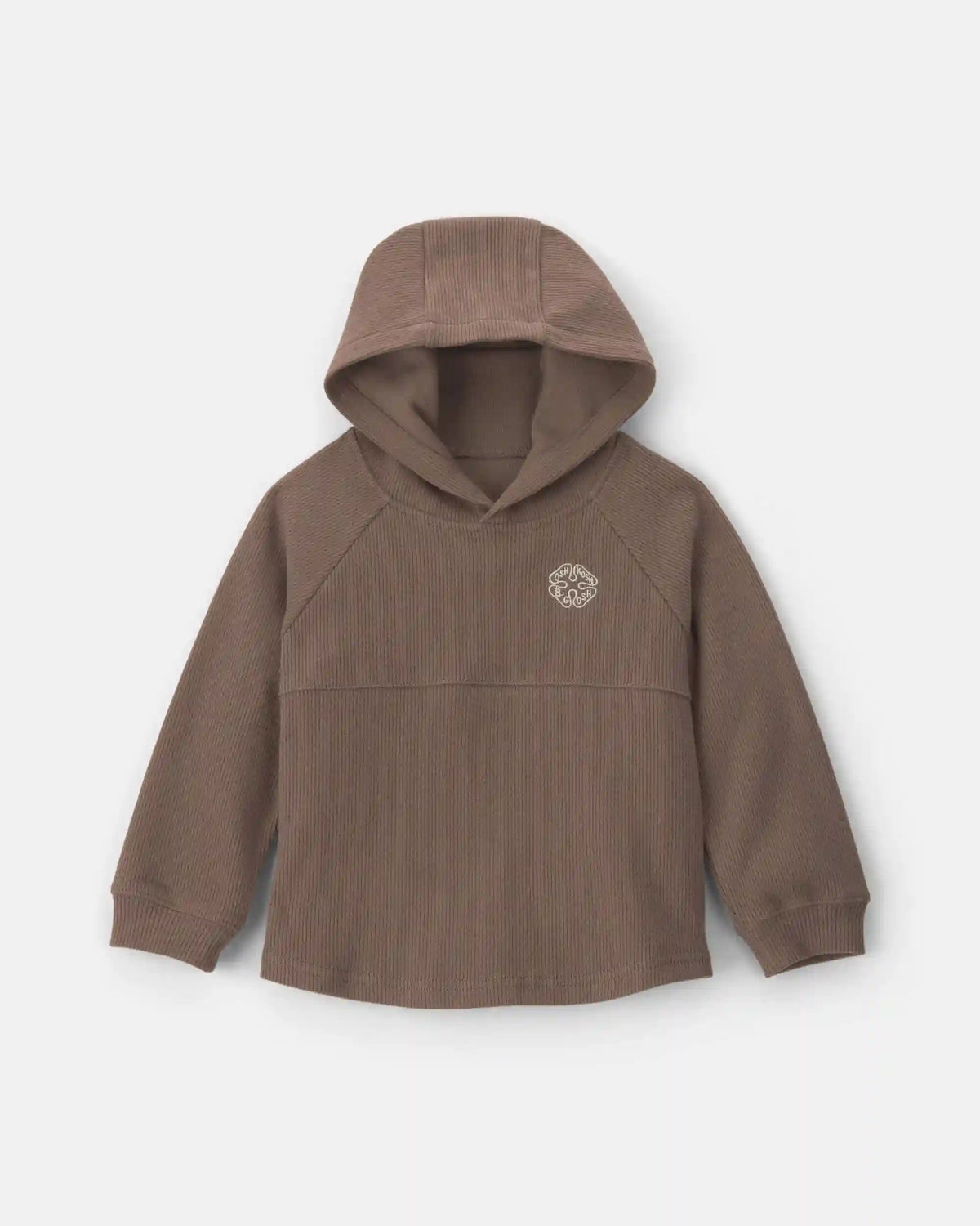 Toddler Boy Long-Sleeve Hooded Top - Brown