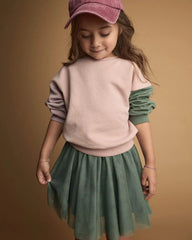 Toddler Girl Avenue Twirl™ Mini Skirt with Tulle - Olive