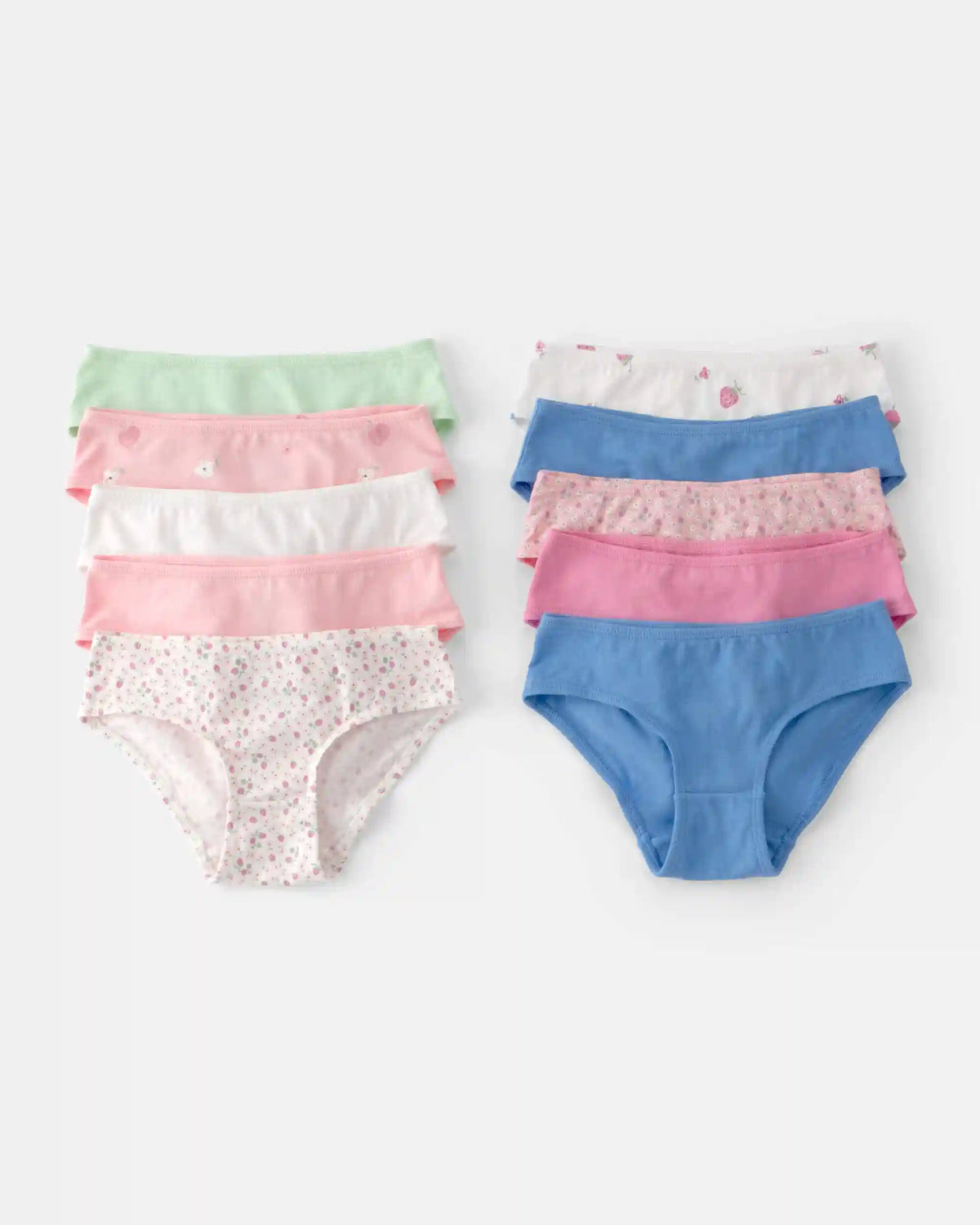 Girls 10-Pack Fruit Hipster Underwear