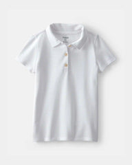 Girls 2-Pack Uniform Piqué Polo Shirts - White