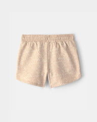Girls Shell French Terry Shorts - Tan