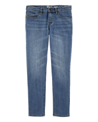 Girls Medium Wash Skinny-Leg Jeans