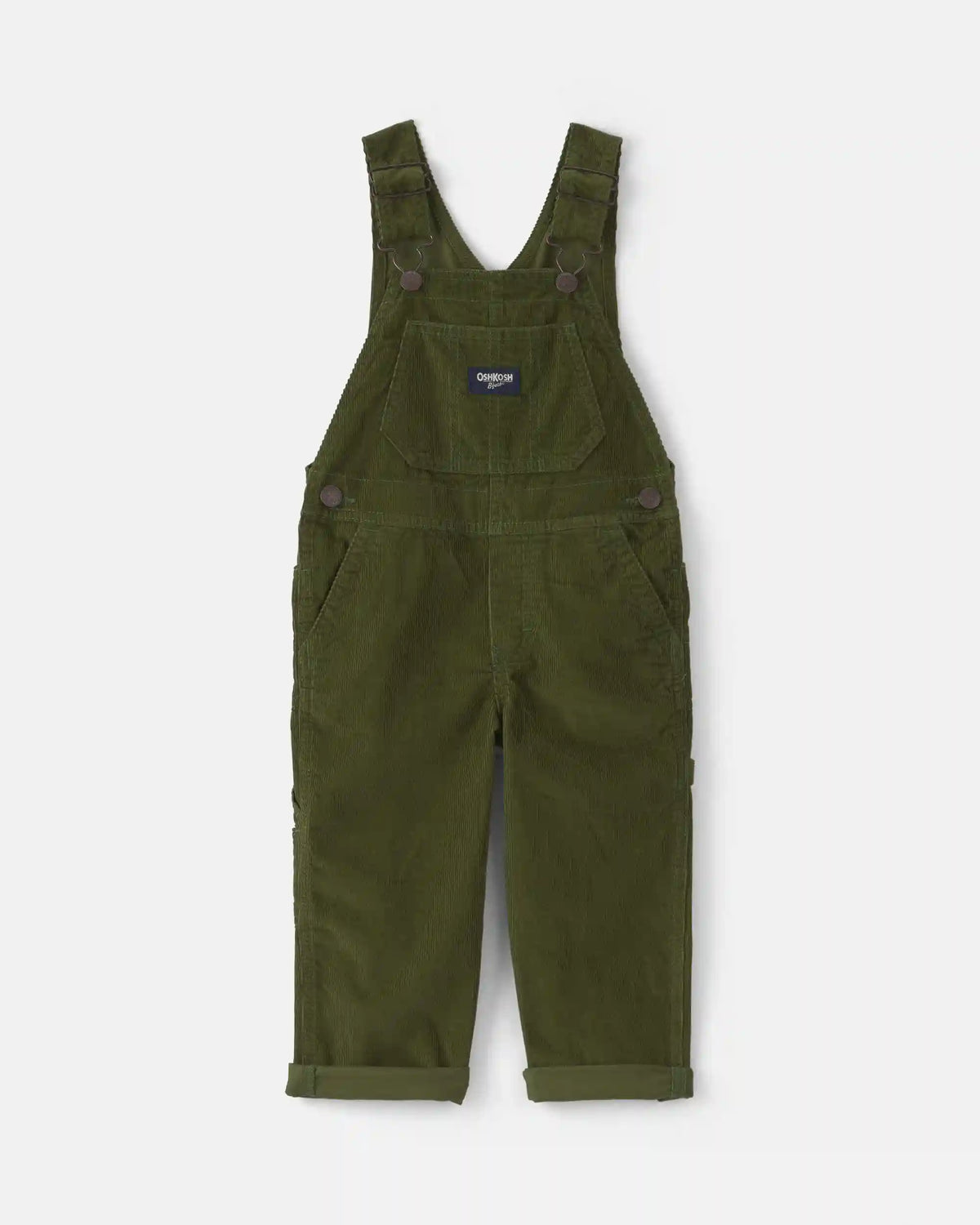 Toddler Corduroy Overalls - Olive Green
